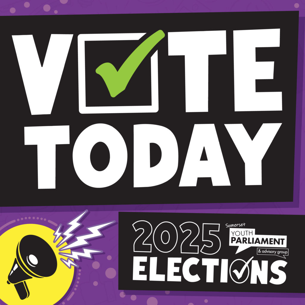 Vote Today icon, with an image of a megaphone