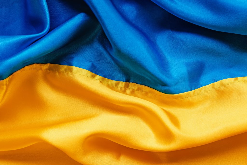 The Ukraine flag
