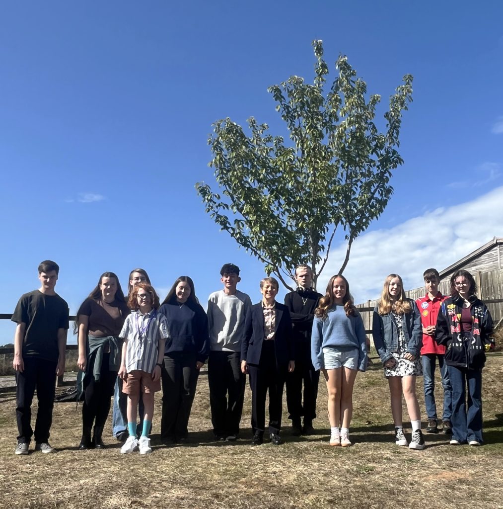 Members of Somerset Youth Parliament and the advisory group with the Avon and Somerset Police Crime Commissioner Clare Moody.